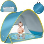 Trizand 21204 Dětský plážový stan s bazénem 65 x 115 x 80 cm modrý