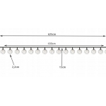 ISO 15676 Solární barevná girlanda - 6 metrů 2V IP65