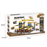 iMex Toys interaktivní garáž s jeřábem 80cm 2v1 Construction set 663-802 