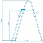 Intex 28075 bezpečnostní schůdky k bazénu 1,07 m