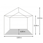 Casaria Párty-stan Rimini UV ochrana 50+ 3 x 6 m bílý