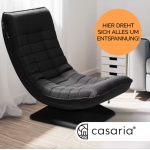 Casaria 109636 Relaxační křeslo Aberdeen černé