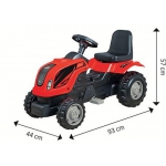 iMex Toys Traktor šlapací s přívěsem červený