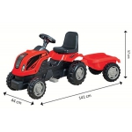 iMex Toys Traktor šlapací s přívěsem červený