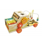 iMex Toys dřevěné montessori auto s počítadlem 