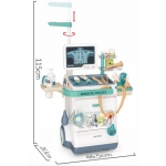 iMex Toys Lékařský vozík s příslušenstvím EKG, RTG, malý doktor 26ks