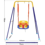 iMex Toys Dětská kovová houpačka 3v1 X8344