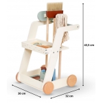 Derrson dřevěná uklízecí sada na kolečkách
