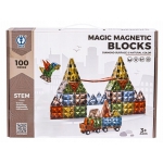 iMex Toys Magnetická stavebnice 100 ks Diamond Tiles