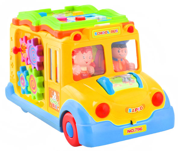 Huile Toys multifunkční interaktivní školní autobus se zvířátky…